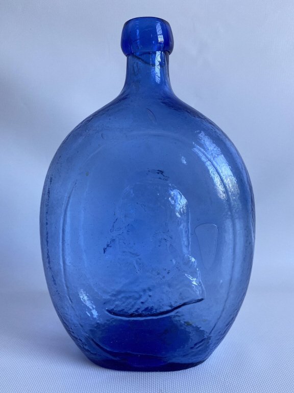 19th C Washington Taylor historical flask. (1 of 6)