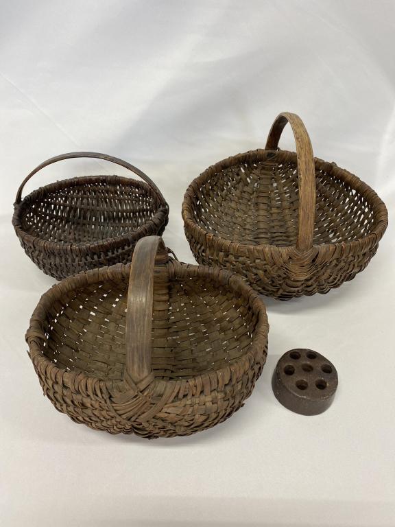 Early splint oak buttocks baskets. (1 of 9)
