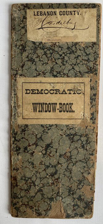 Heidelberg Lebanon County democratic book. (1 of 4)