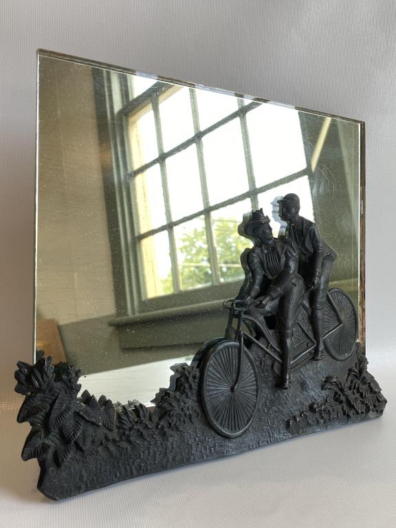 Signed Peter Wiederer 1896 bicycle mirror. (1 of 5)