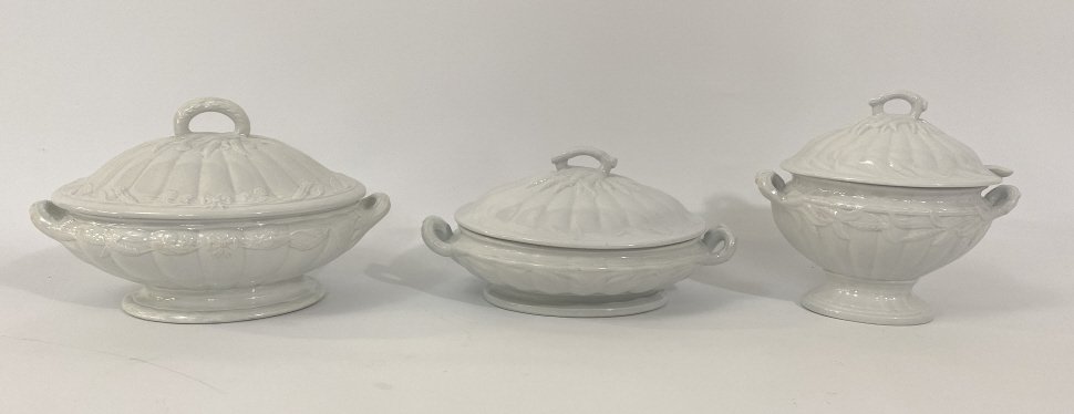 Antique White Ironstone covered serving dishes. wheat (1 of 10)