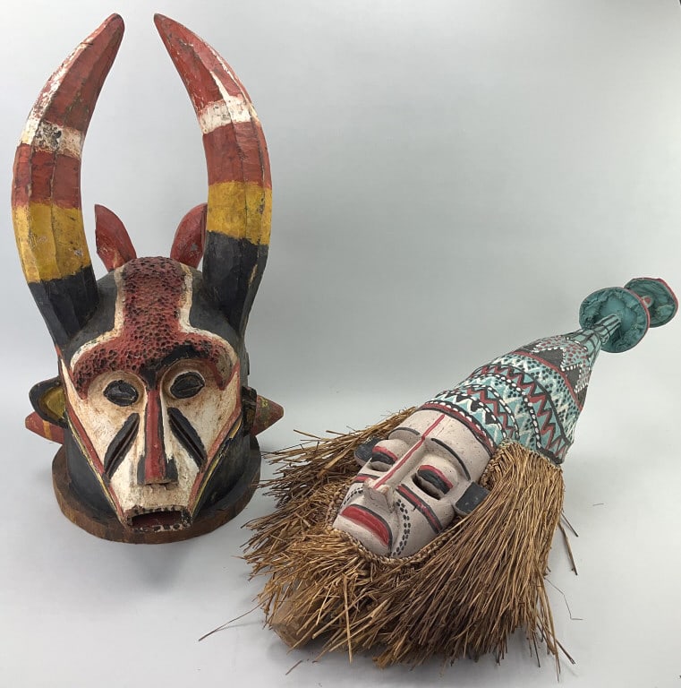 Vintage Diablo Mask & Tribal Masks. (1 of 17)