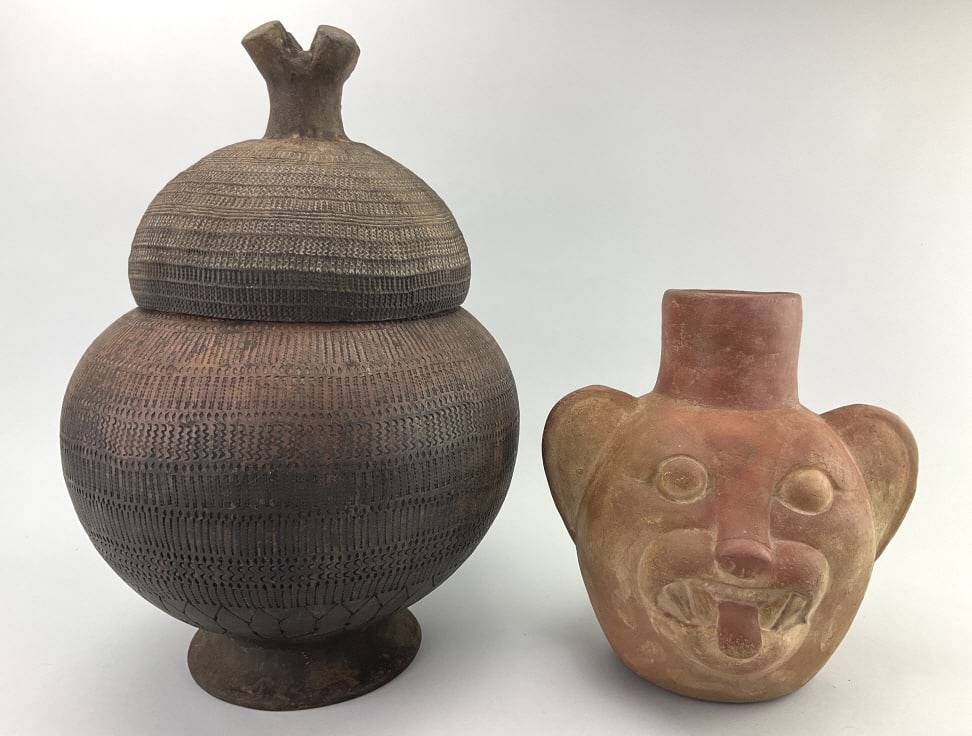 Kalinga Banga Pot & Peruvian Jaguar Bottle. (1 of 13)