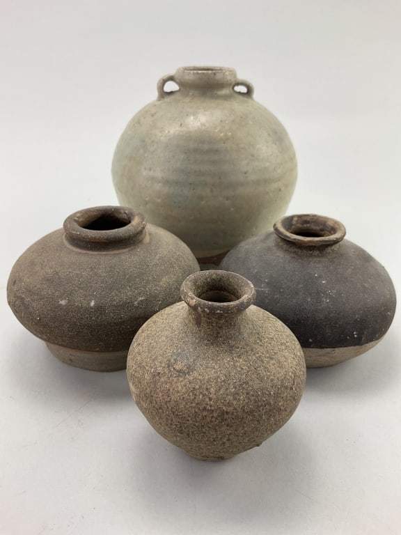 Thai Sawankhalok Jar & Goryeo Ware Jarlets. (1 of 19)