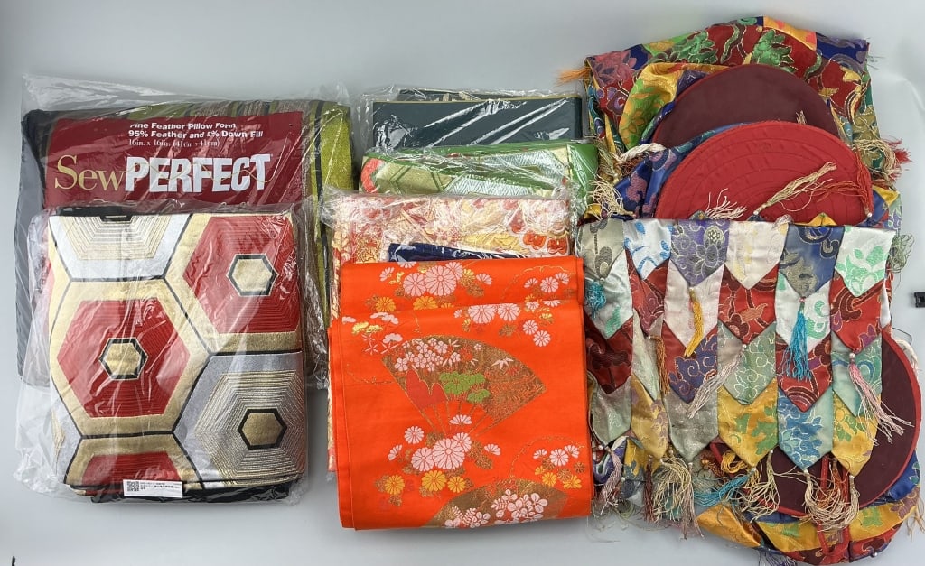 Japanese Silk Brocade Obis & Chukors. (1 of 20)