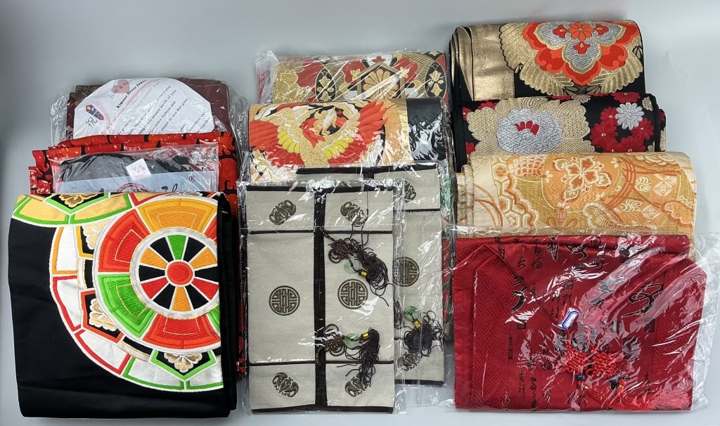 Silk Kimono Sashes and Asian Textiles. (1 of 17)