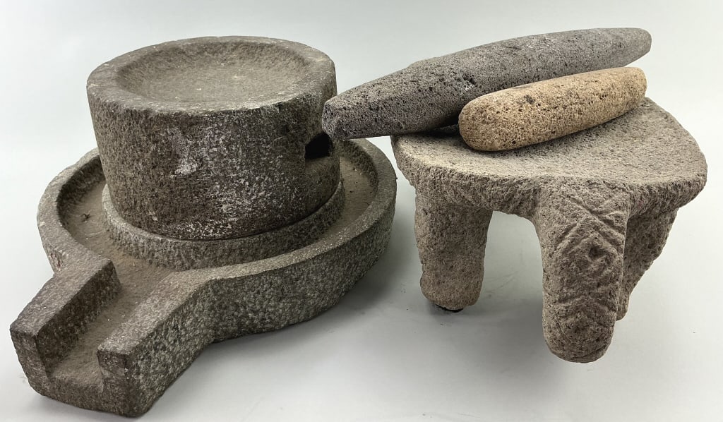 Japanese Milling Stone, Pre-Columbian Metate. (1 of 8)