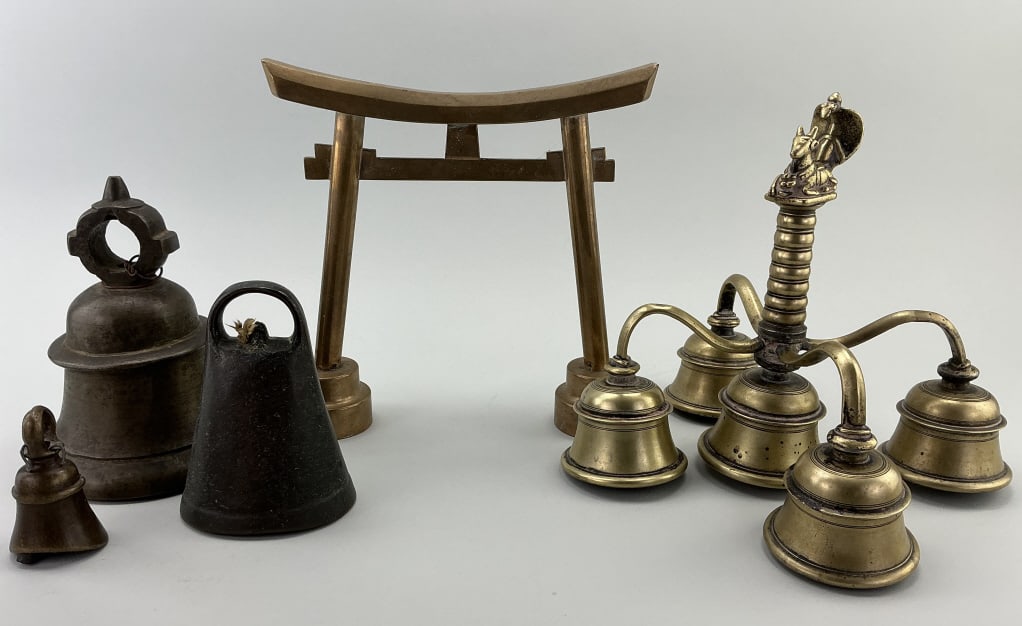 Nandi Bell, Bronze Torii Gate, Temple Bells. (1 of 20)