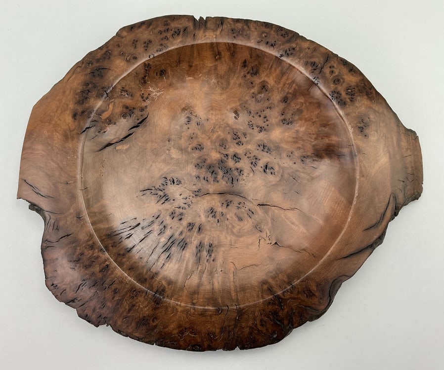 New Zealand Red Beach Burl Wood Platter. (1 of 4)