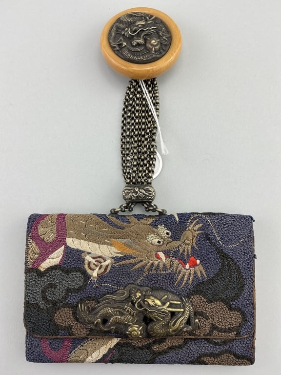 Japanese Meiji Period Tobacco Pouch. (1 of 8)