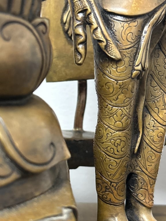 Kumaradeva Style Bronze Buddhist Shrine. - 3