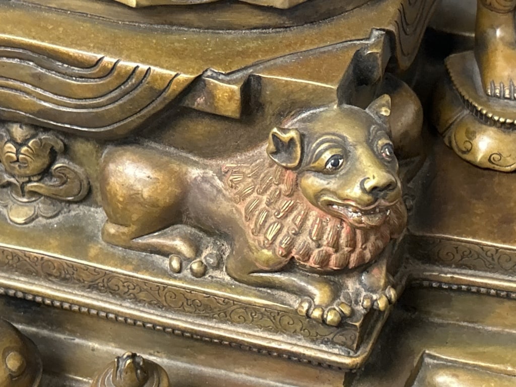 Kumaradeva Style Bronze Buddhist Shrine. - 7