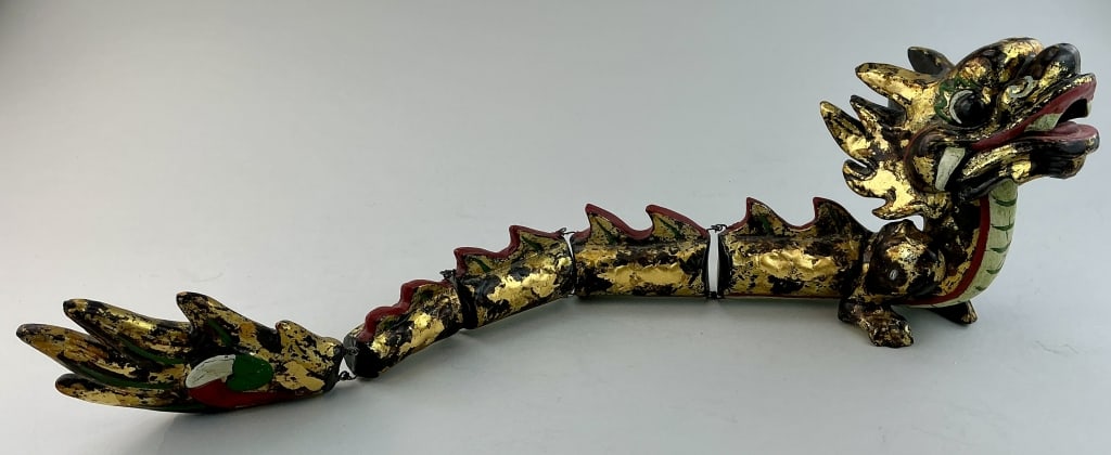 Vintage Hand-Made Vietnamese Dragon Water Puppet. (1 of 7)