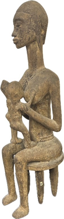 Large African Bangwa Ani Tribal Wood Statue. (1 of 5)