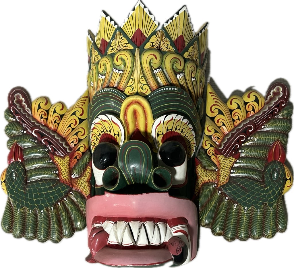 Balinese Hand Carved & Painted Barong Mask. (1 of 5)