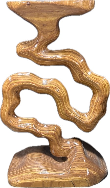 Vintage Stack Lamination Stylized Root Stand. (1 of 4)