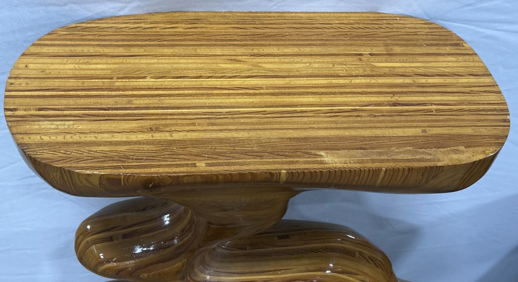 Vintage Stack Lamination Stylized Root Stand. - 2