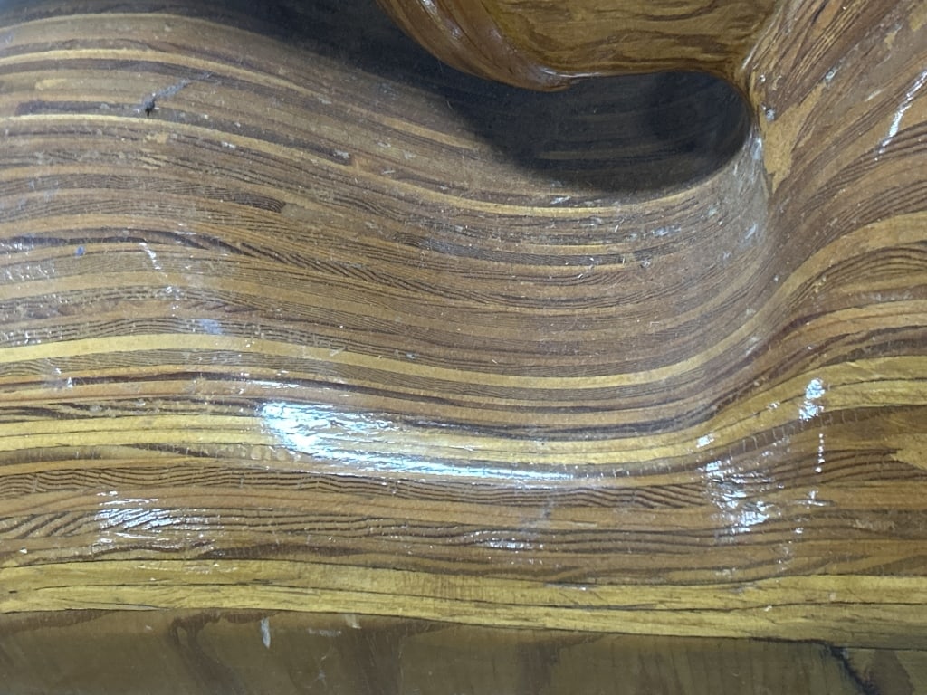 Vintage Stack Lamination Stylized Root Stand. - 4