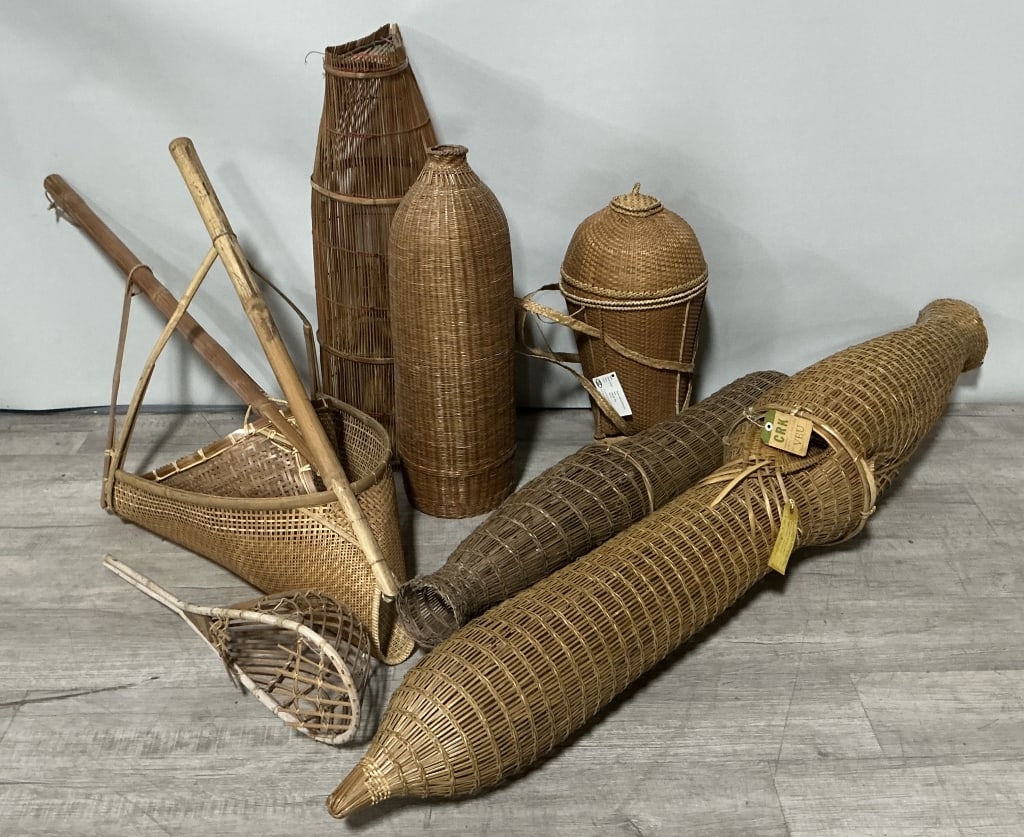 Antique/Vintage Asian Utilitarian Baskets. (1 of 20)