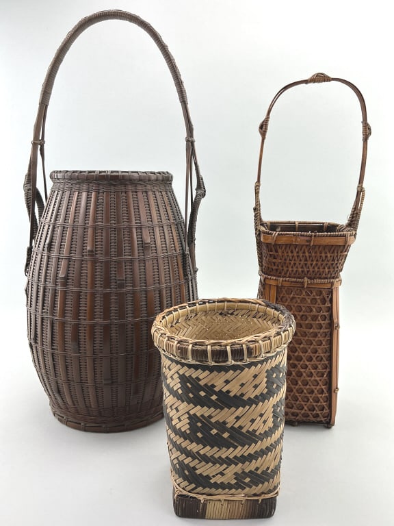 2 Japanese Ikebana & Filipino Palawan Baskets. (1 of 18)
