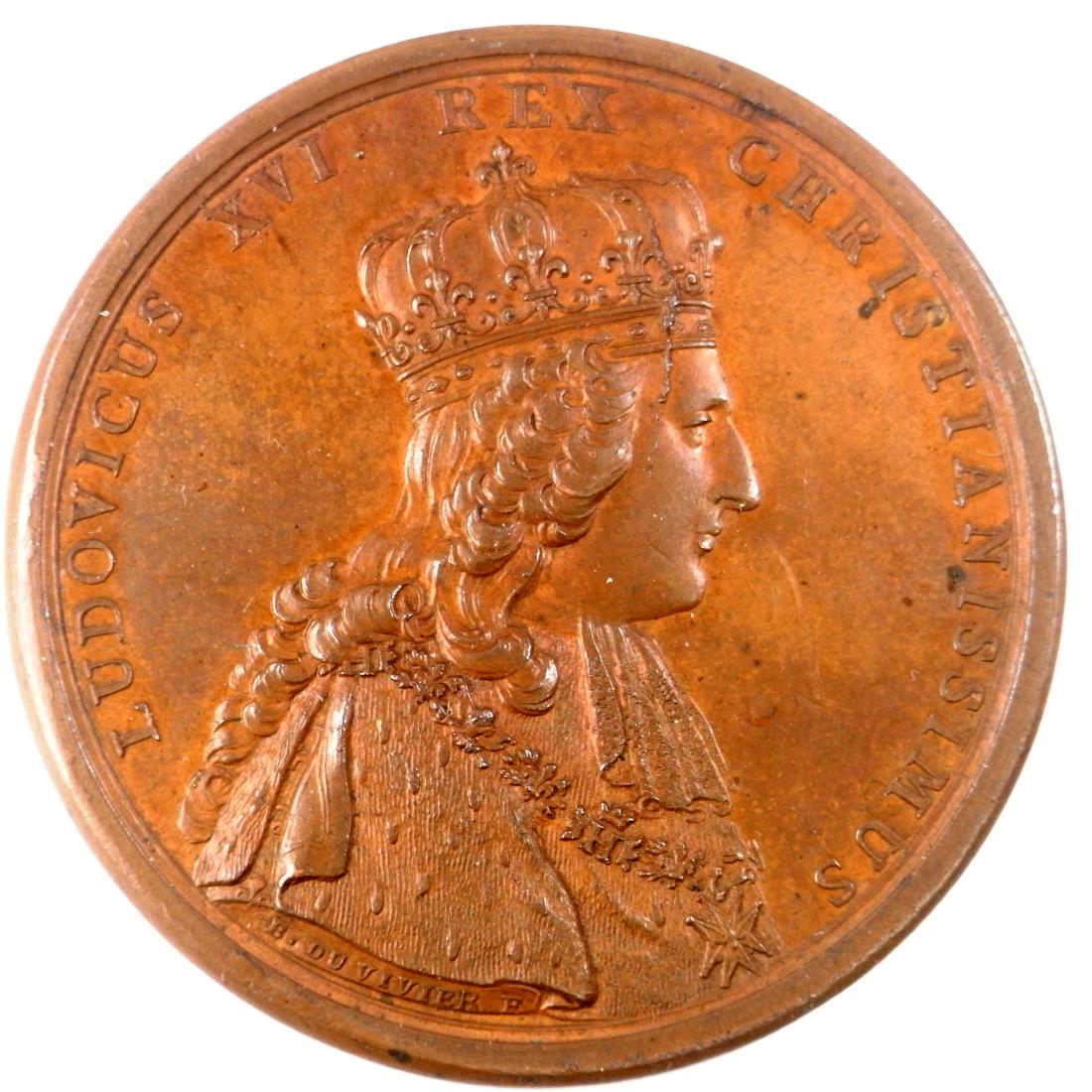 Medal Louis XVI: France / Medal Louis XVI / 1775 / 33.63 grs / Copper / Numismatic