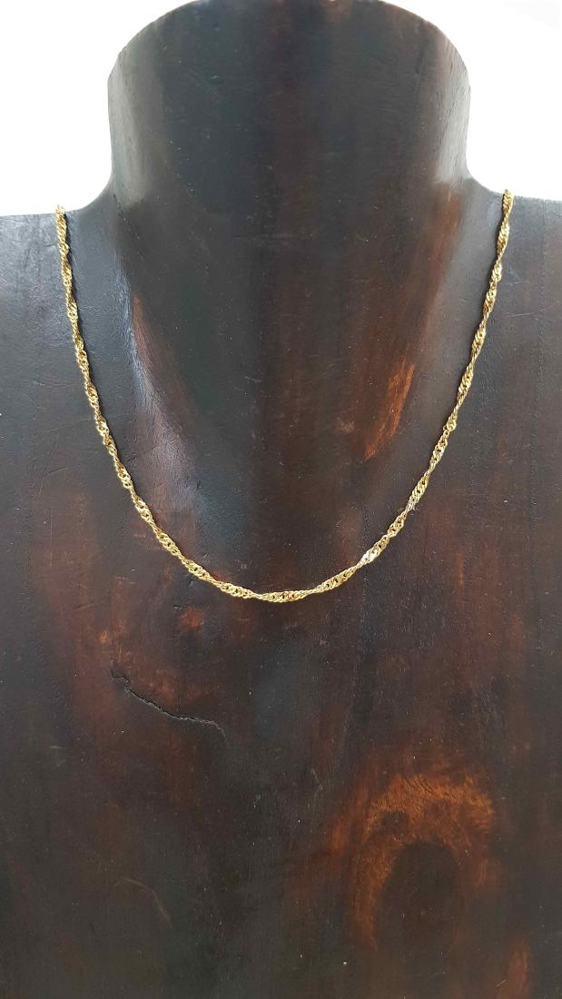 Necklace Gold Twisted 21k (1 of 2)