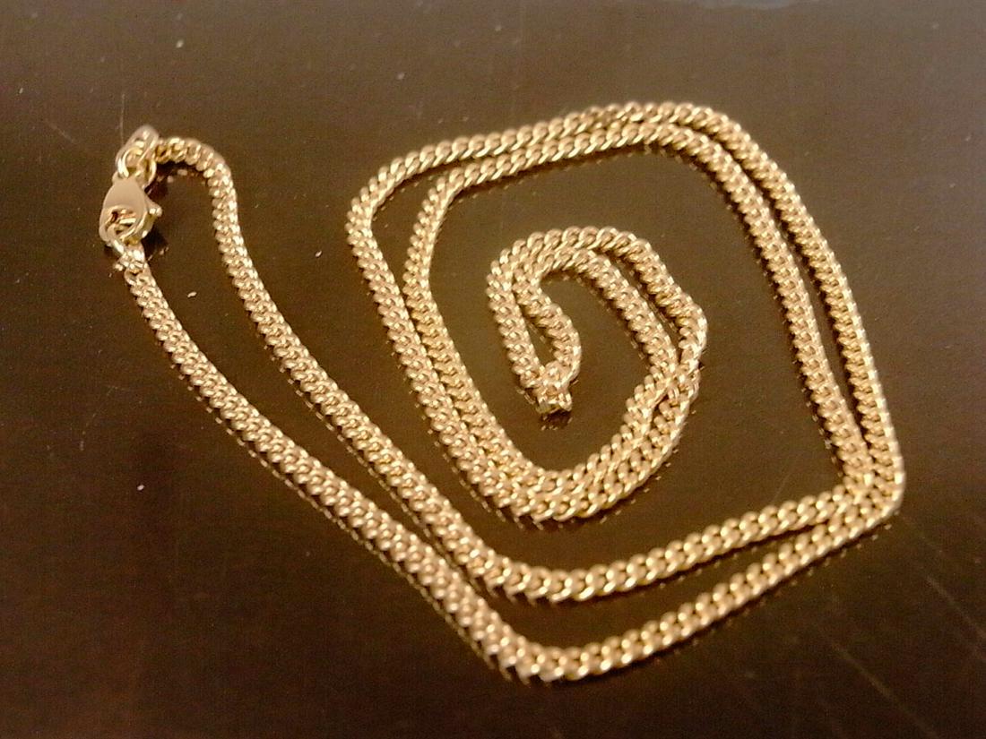 Necklace gourmette: 18 Karat / Yellow gold 18k / gourmette style / 50 cm / 8.85 grs