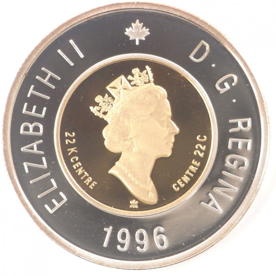 Canada: 2 Dollars/Elizabeth II/1952 - //Year/1996/Ref://Weight/11.40/PROOF/Tirage 5000/Gold and Silver