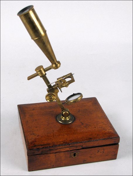 LARGE GOULD PATTERN MICROSCOPE BY CARY, LONDON. (1 of 2)