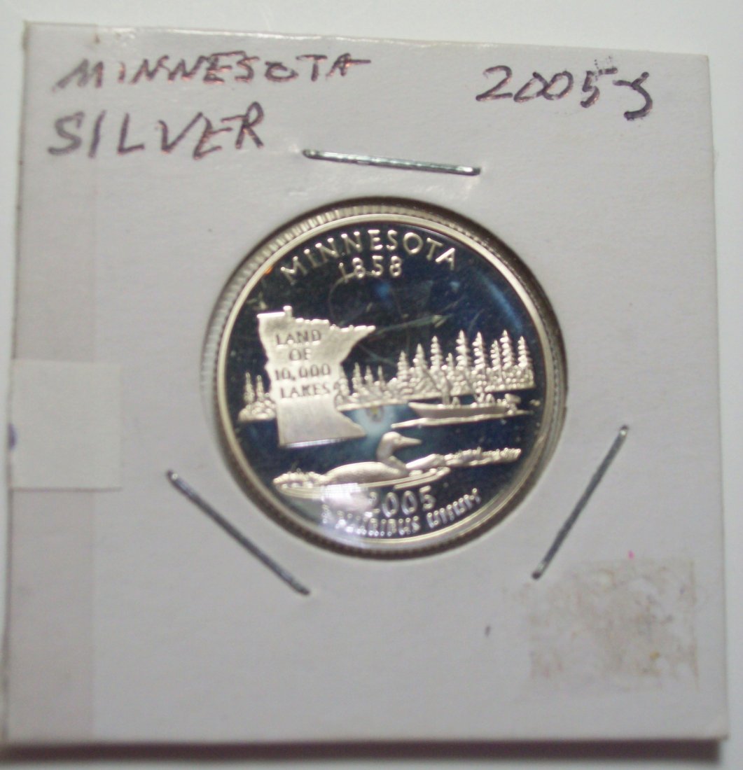 2005-S Silver Minnesota State Quarter MS: 2005-S Silver Minnesota State Quarter MS