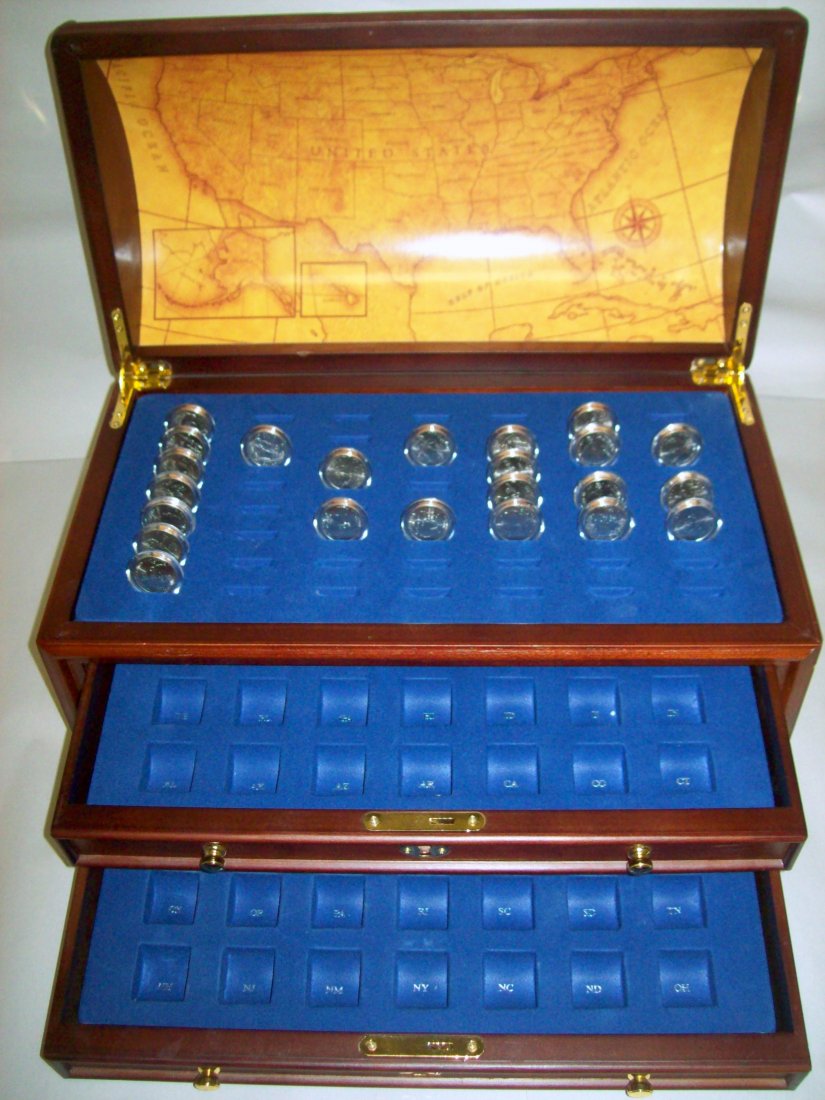 Danbury Mint State Quarters Treasure Chest Coin