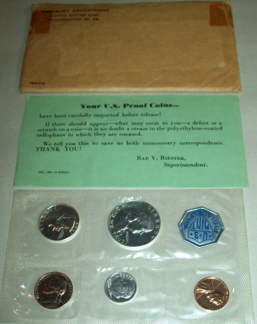 1960 US Mint Proof Set With Envelope (1 of 4)