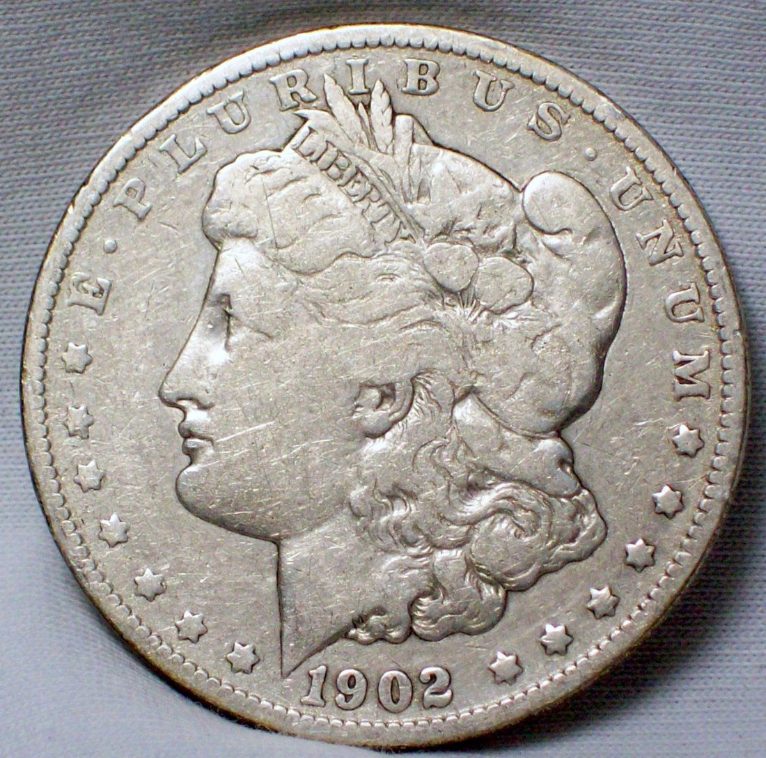 1902 Morgan Silver Dollar VG/F (1 of 2)