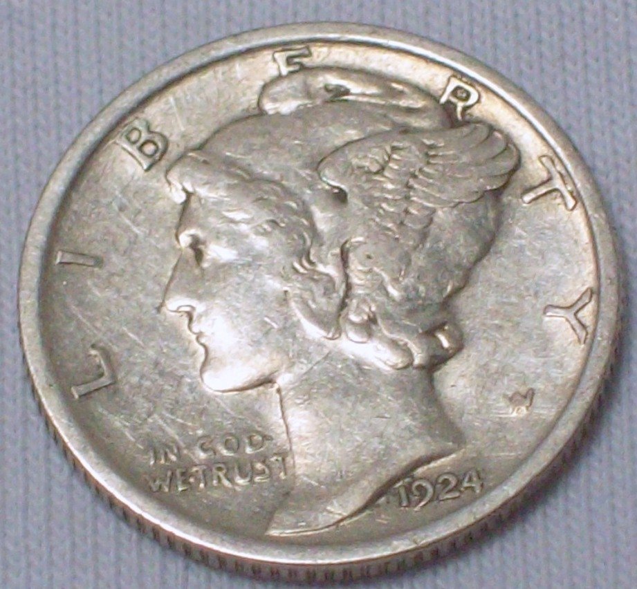 1924 Mercury Dime VF (1 of 2)
