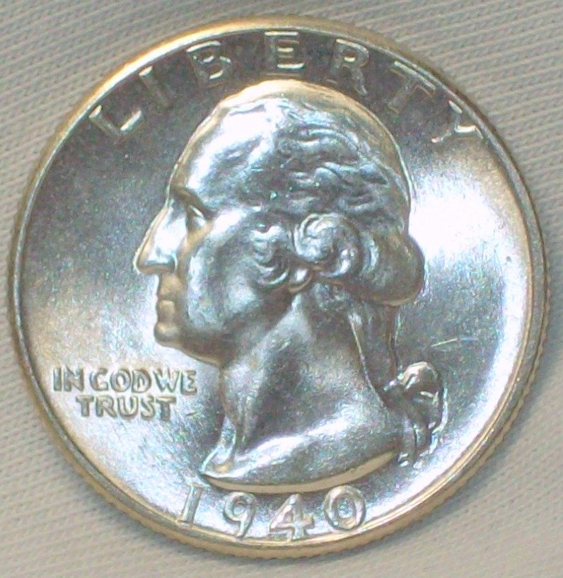 1940 Washington Quarter BU (1 of 2)