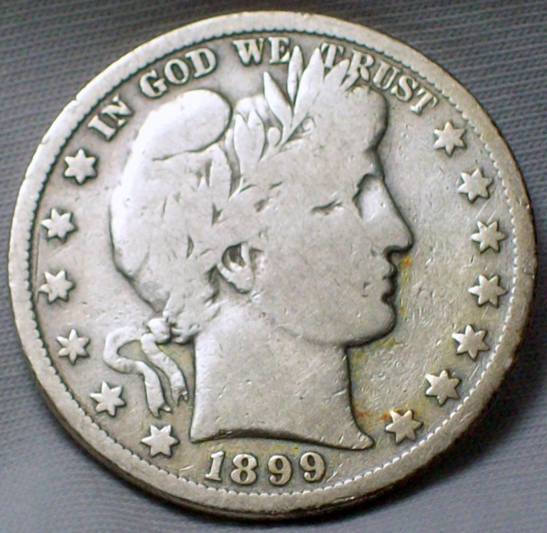 1899-S Barber Half Dollar VG (1 of 2)