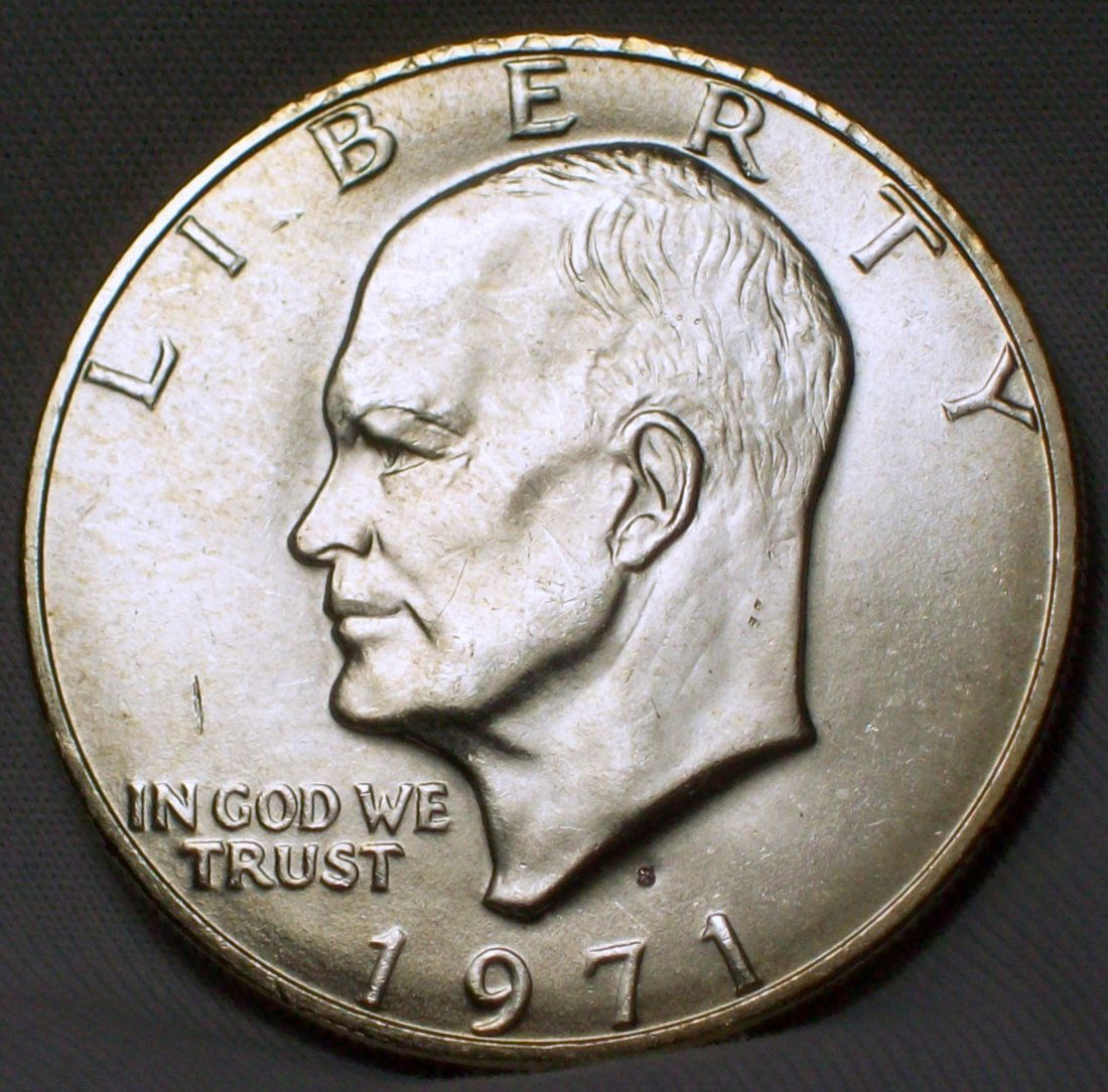 1971-S 40% Silver Eisenhower Dollar $1 BU (1 of 2)