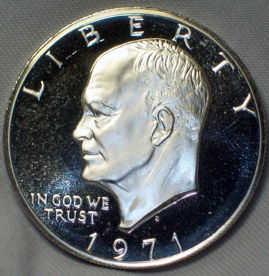 1971-S 40% Silver Eisenhower Dollar $1 Proof (1 of 2)