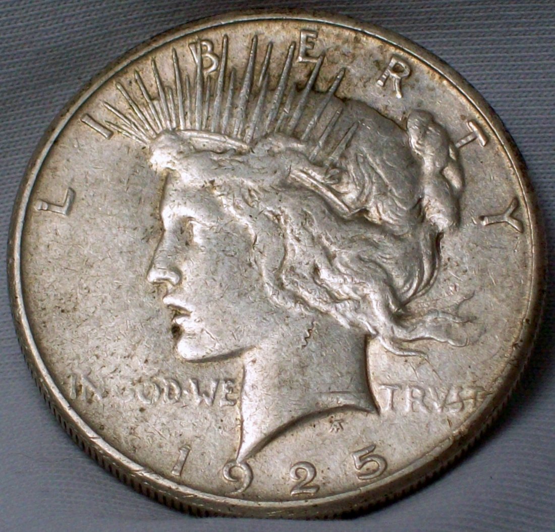 1925-S Peace Silver Dollar F: 1925-S Peace Silver Dollar F