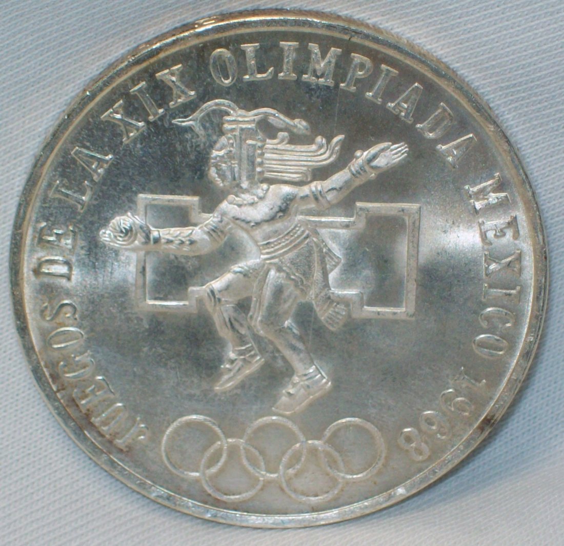1968 Mexico Olympic Silver 25 Peso (1 of 2)