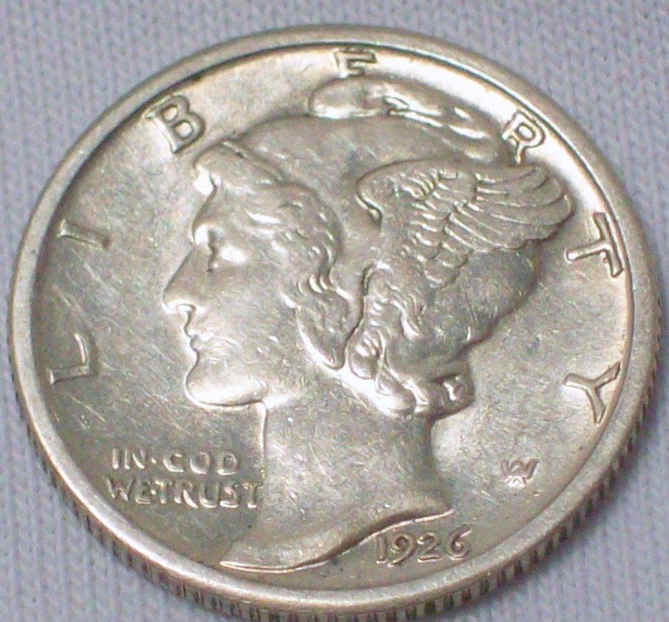 1926 Mercury Dime XF (1 of 2)