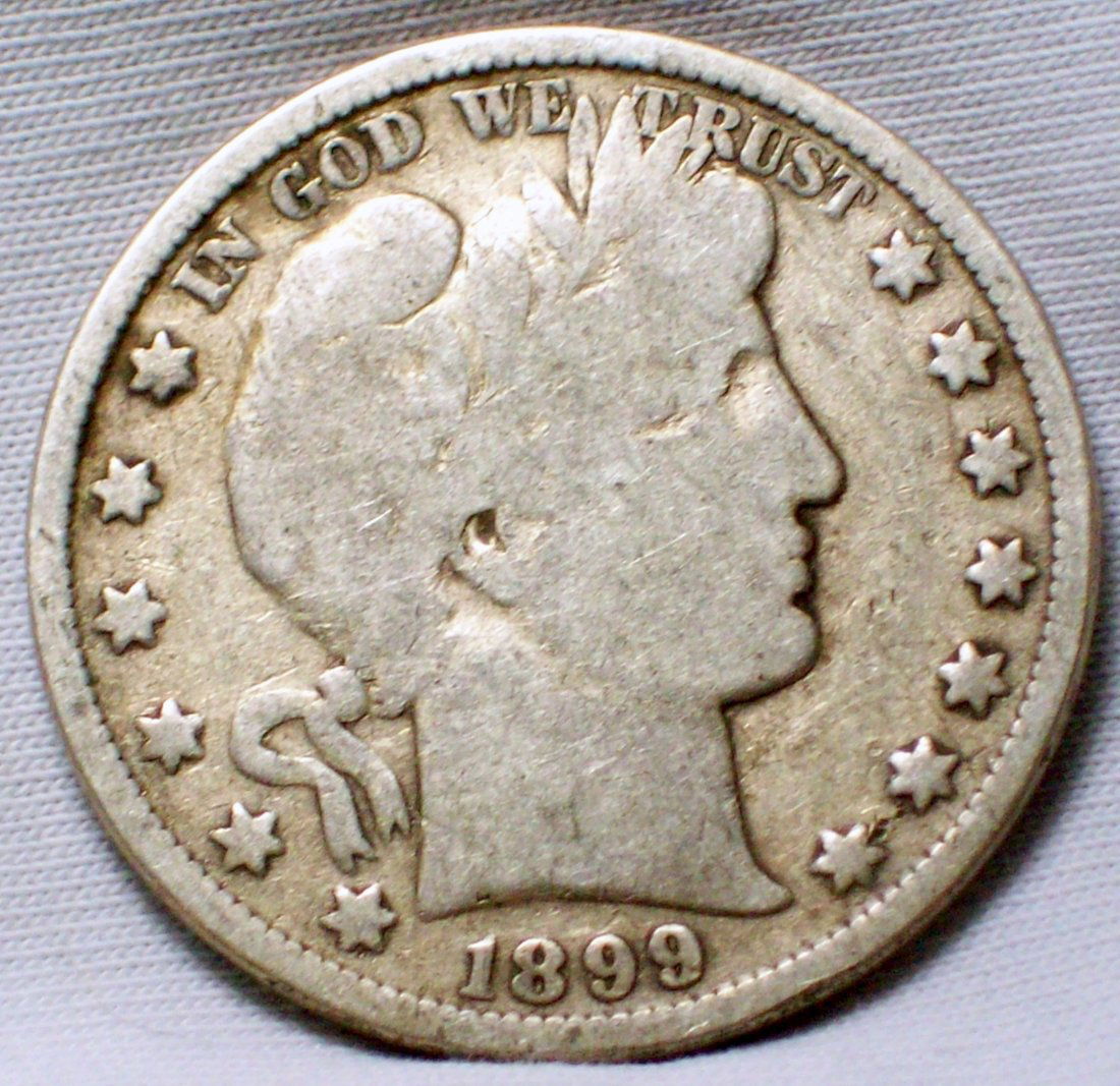1899 Barber Half Dollar VG (1 of 2)