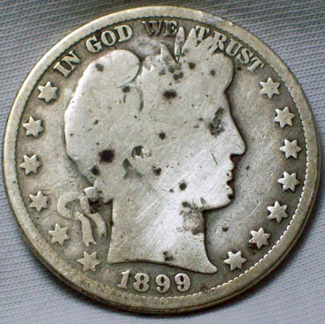 1899-O Barber Half Dollar G/VG (1 of 2)