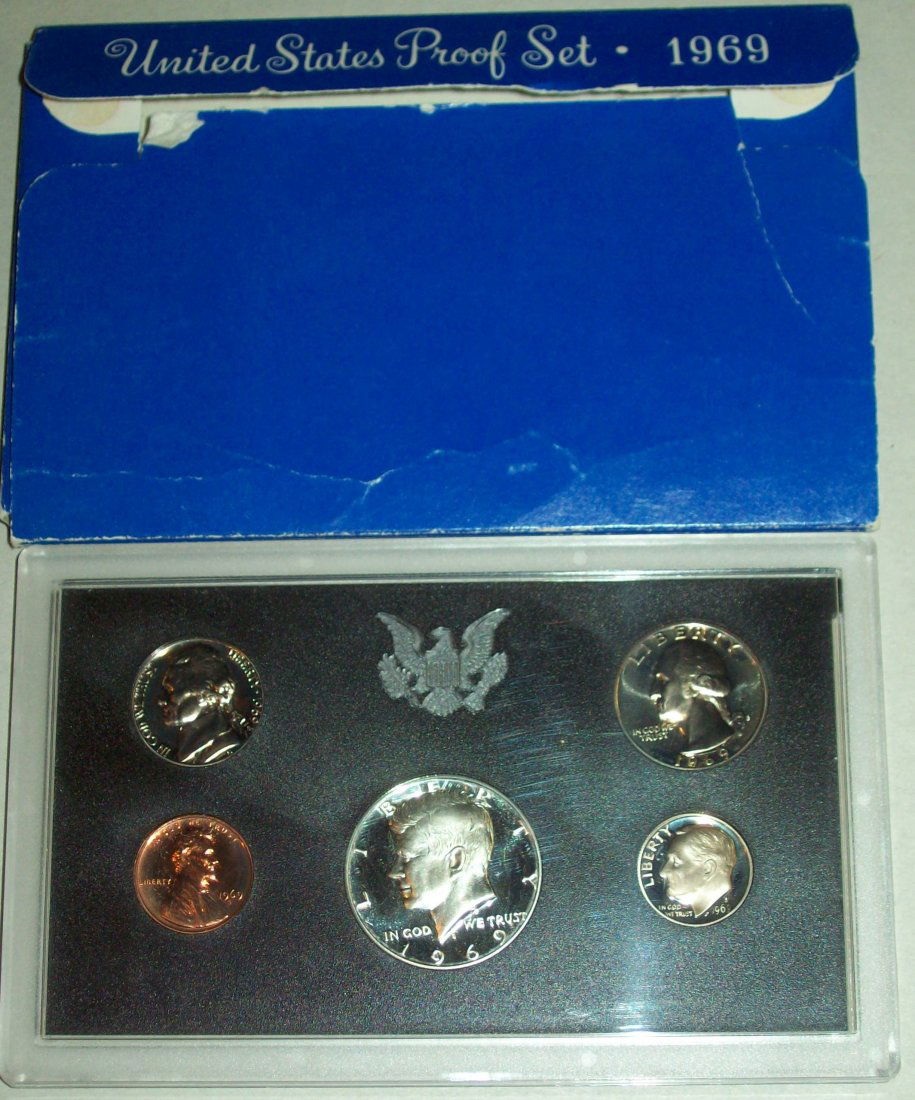 1969 US Mint Proof Set With Box (1 of 3)