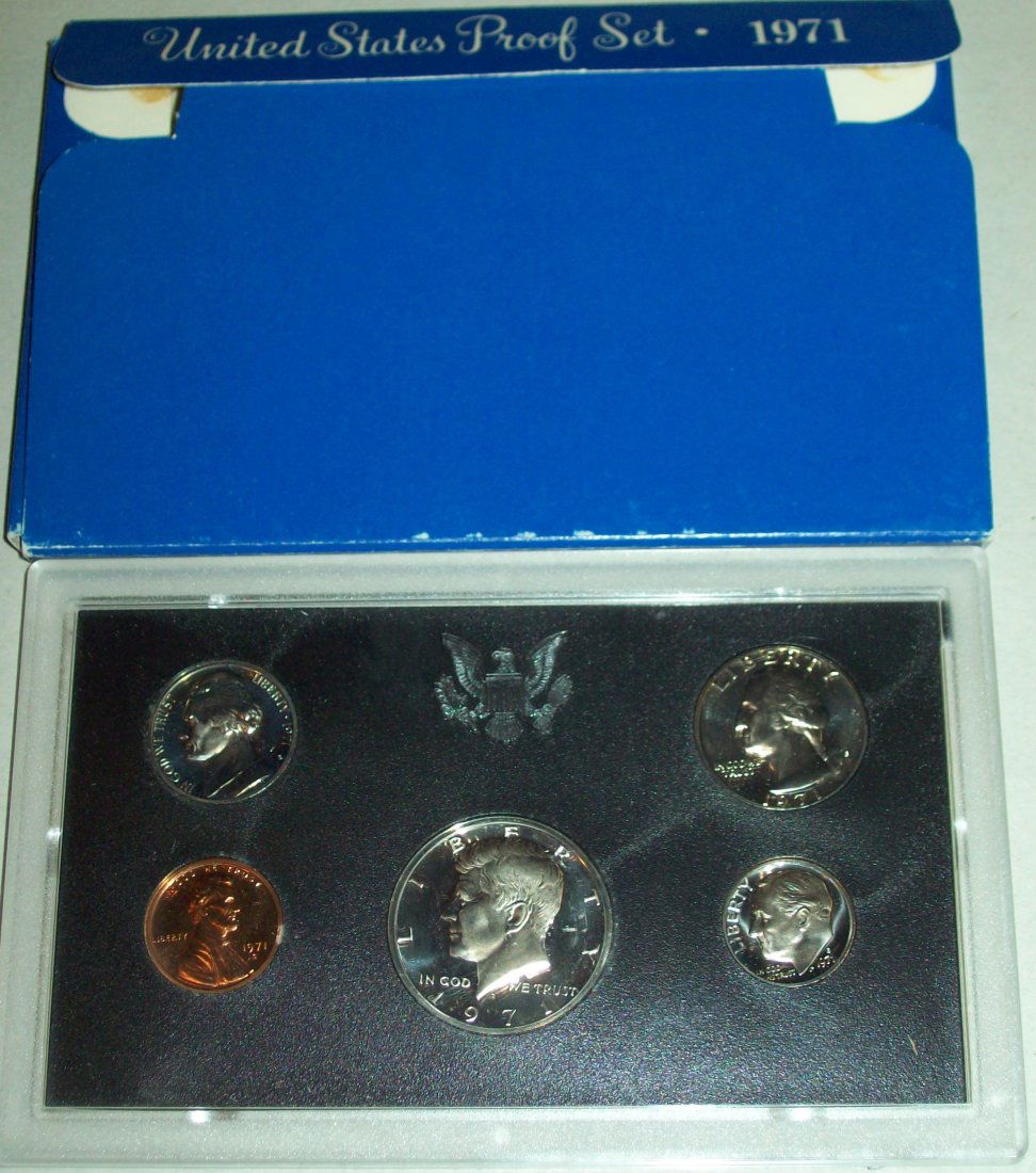 1971 US Mint Proof Set With Box (1 of 3)
