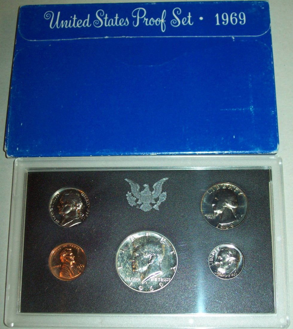 1969 US Mint Proof Set With Box (1 of 3)