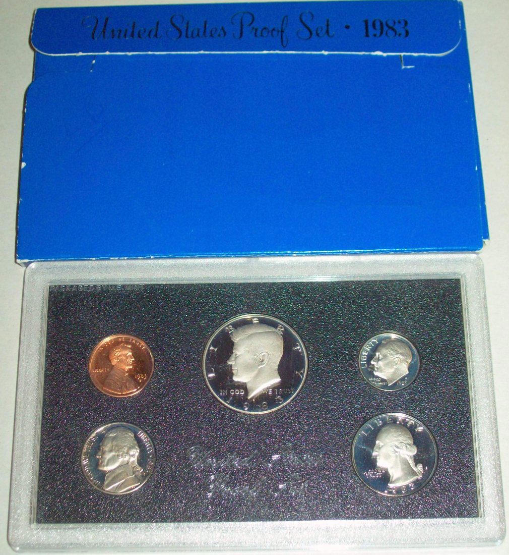 1983 US Mint Proof Set With Box (1 of 3)
