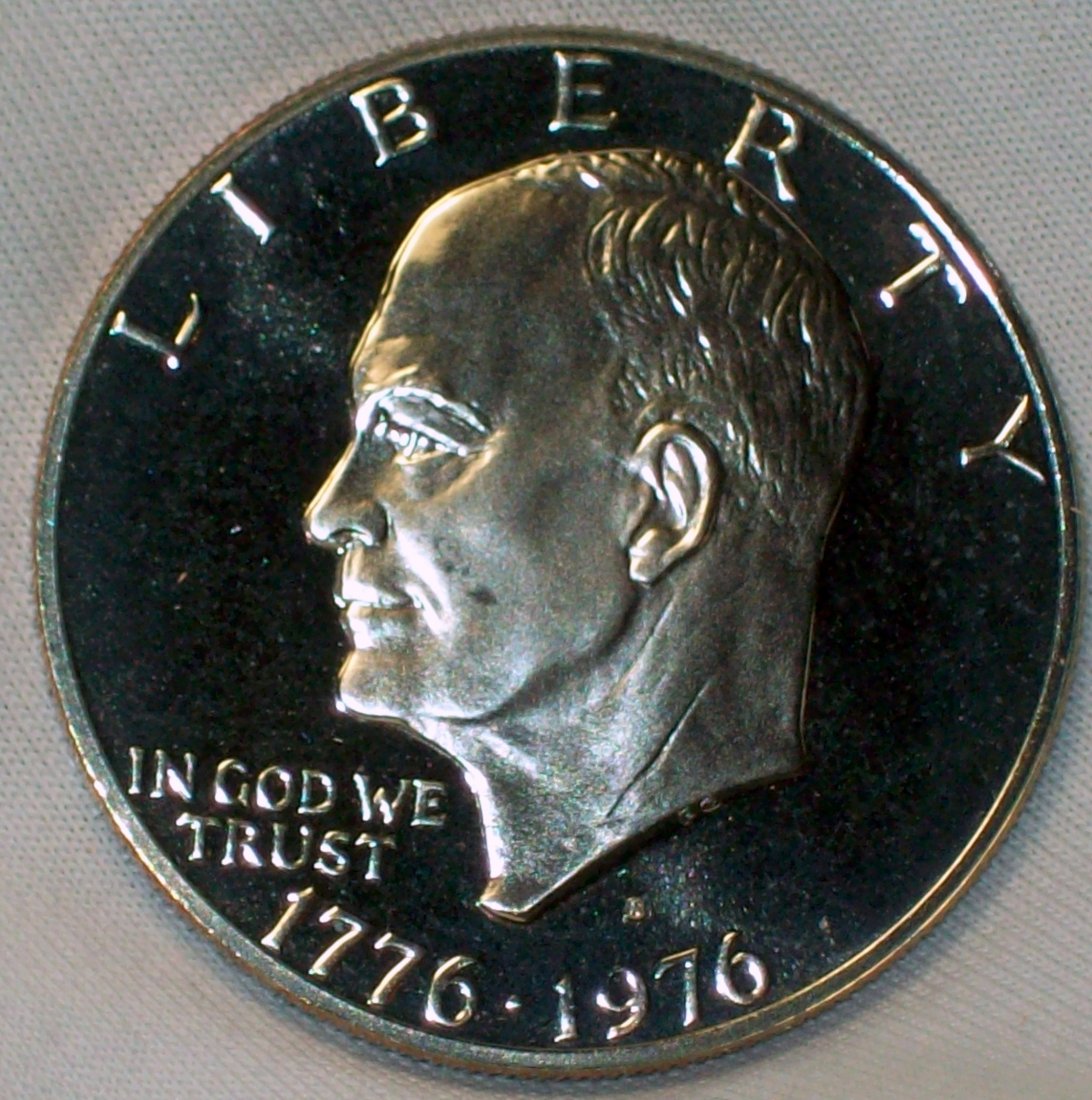 1976-S Eisenhower Dollar $1 Variety II AU (1 of 2)
