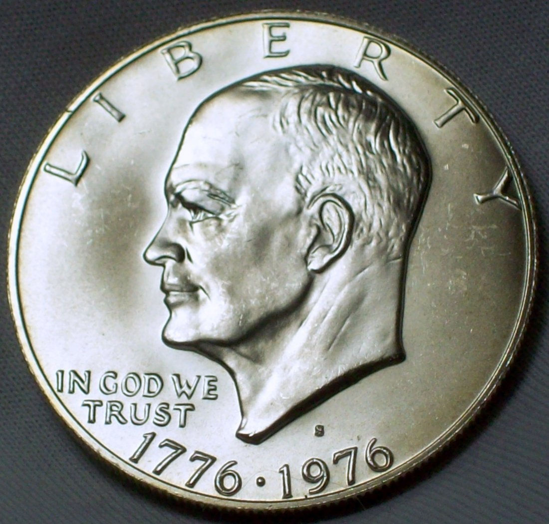 1976-S Eisenhower 40% Silver Dollar $1 BU (1 of 2)