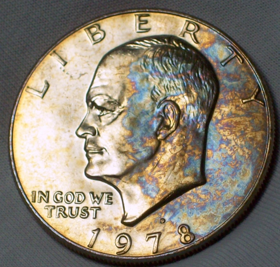 1978-D Eisenhower Dollar $1 AU (1 of 2)